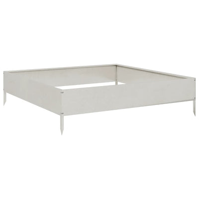 Vidaxl Planter surélevé 100x100x26 cm en acier inoxydable