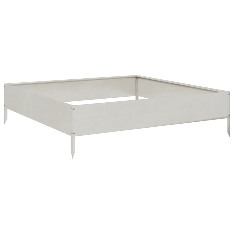 Vidaxl Planter surélevé 100x100x26 cm en acier inoxydable