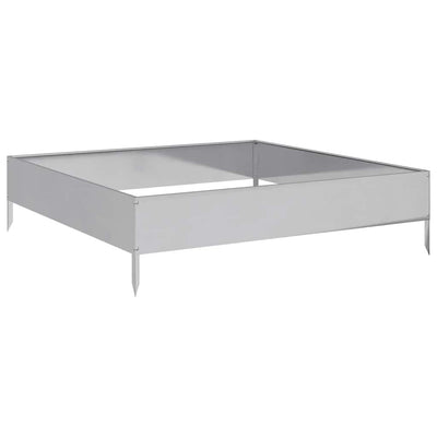Vidaxl Planter surélevé 100x100x26 cm en acier galvanisé
