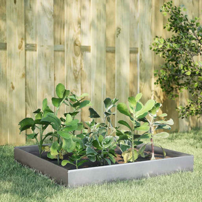 Vidaxl Planter surélevé 100x100x26 cm en acier galvanisé