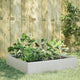 Vidaxl Planter surélevé 100x100x33,5 cm en acier inoxydable