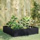 Vidaxl Planter surélevé 100x100x25 cm en acier noir