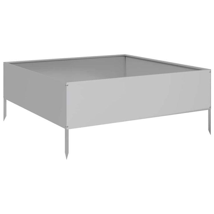 Vidaxl Planter surélevé 100x100x25 cm en acier galvanisé