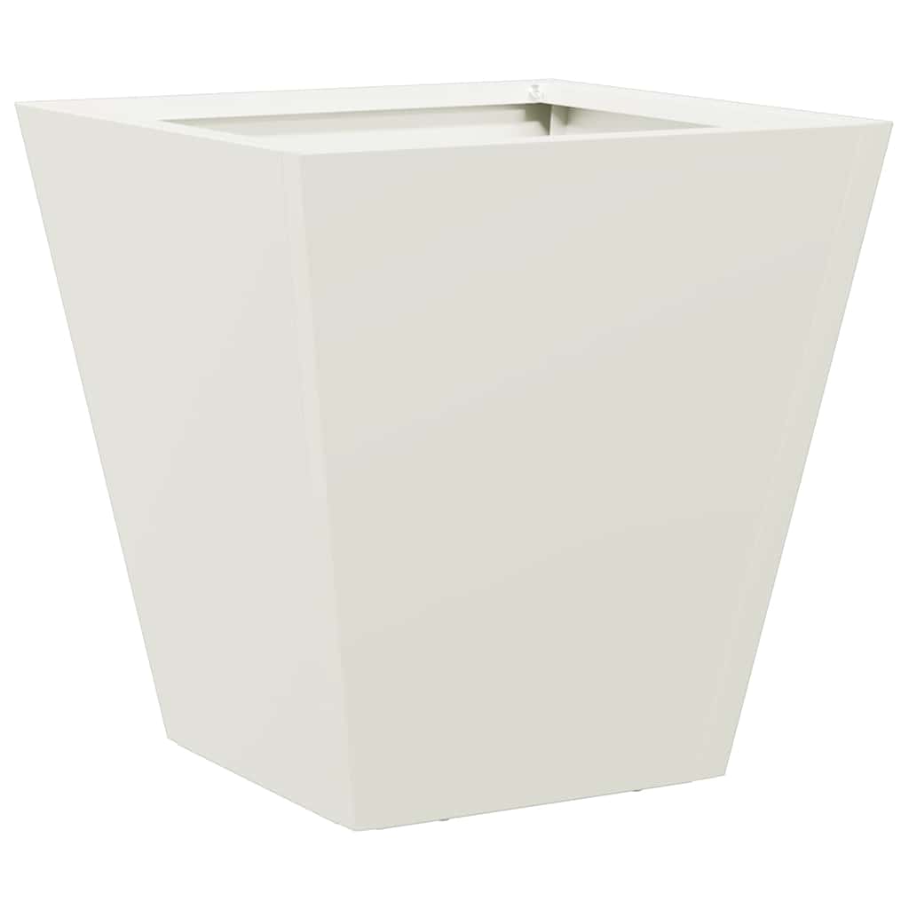 Boîte de planification Vidaxl 30x30x30 cm en acier blanc