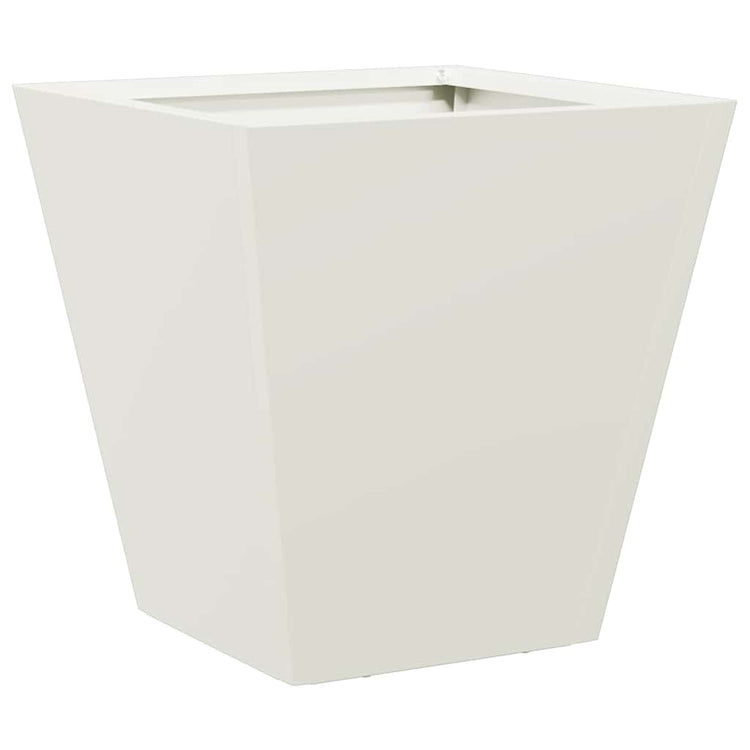 Boîte de planification Vidaxl 30x30x30 cm en acier blanc