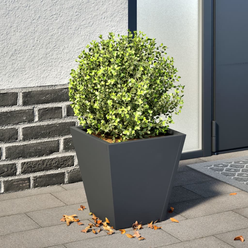 Vidaxx jardinière 30x30x30 cm acier anthracite