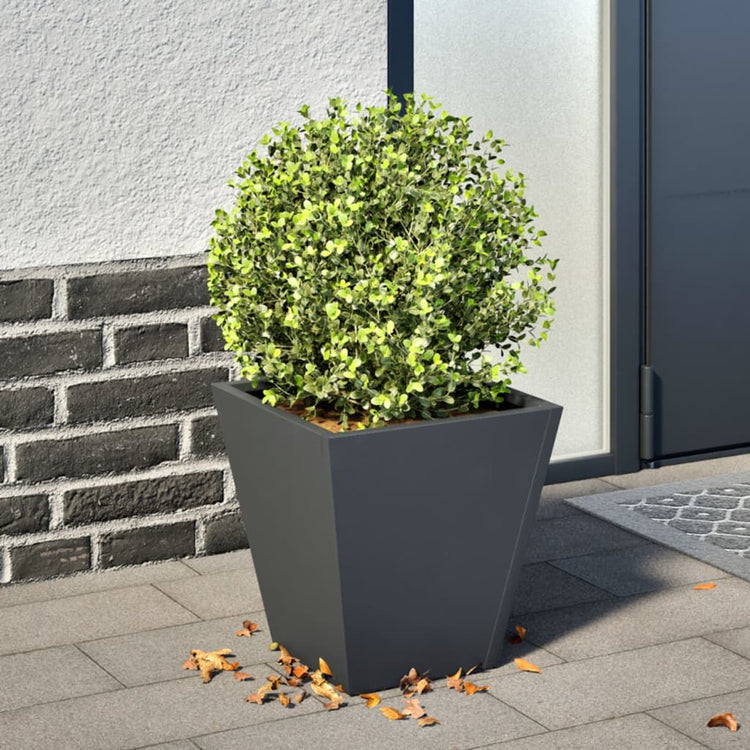 Vidaxx jardinière 30x30x30 cm acier anthracite