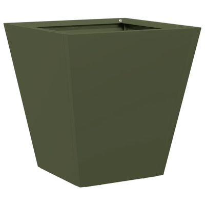 Vidaxl Planning Box 30x30x30 cm Green d'olive en acier