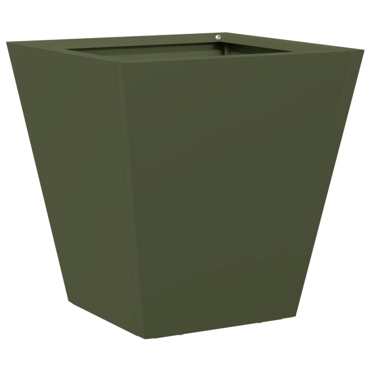 Vidaxl Planning Box 30x30x30 cm Green d'olive en acier