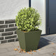 Vidaxl Planning Box 30x30x30 cm Green d'olive en acier