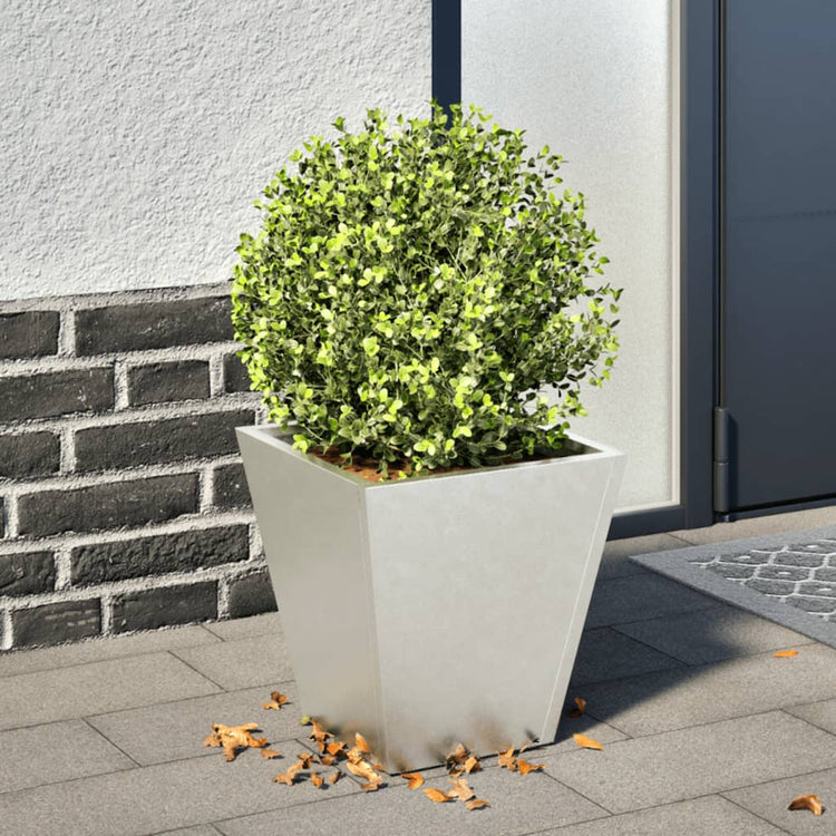 Boîte de planification Vidaxl 30x30x30 cm en acier inoxydable