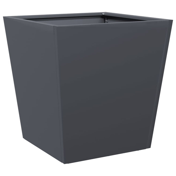 Boîte de planification Vidaxl 40x40x40 cm Anthracite en acier -colore