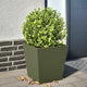 Boîte de planification Vidaxl 40x40x40 cm en acier vert olive