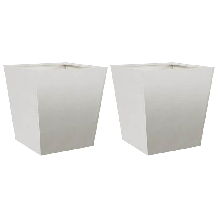 Jardiers Vidaxl 2 ST 40x40x40 cm en acier inoxydable