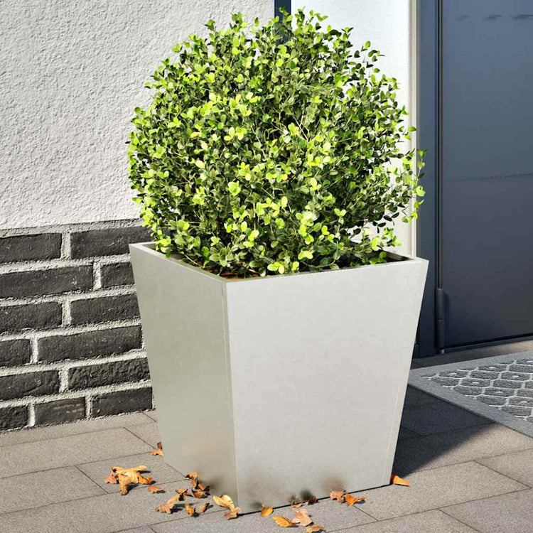 Jardiers Vidaxl 2 ST 40x40x40 cm en acier inoxydable
