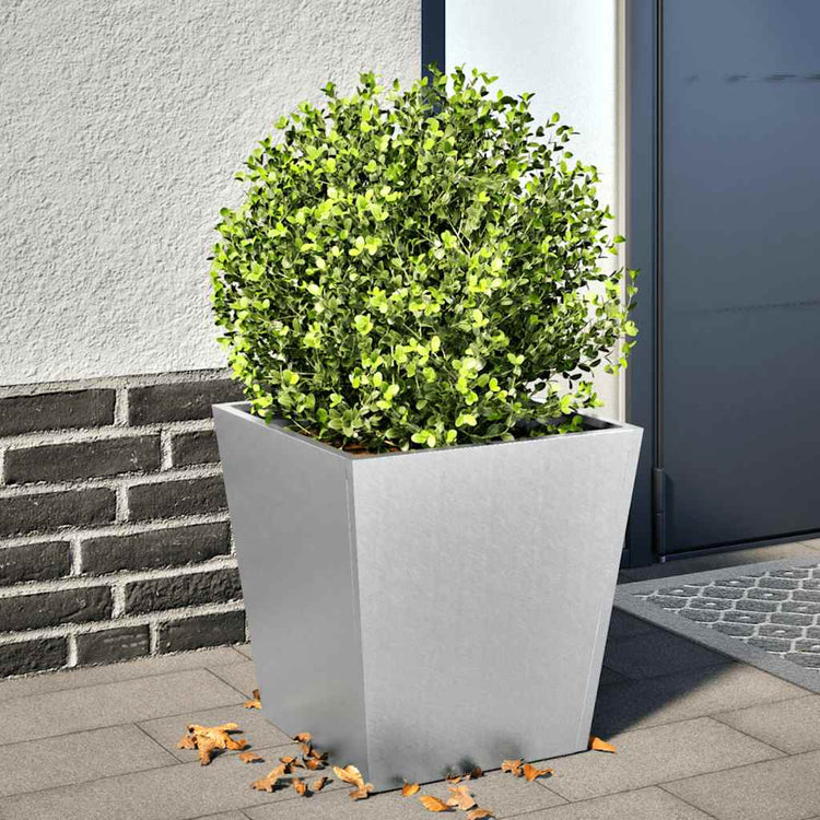 Banc de plantes Vidaxl 40x40x40 cm en acier galvanisé