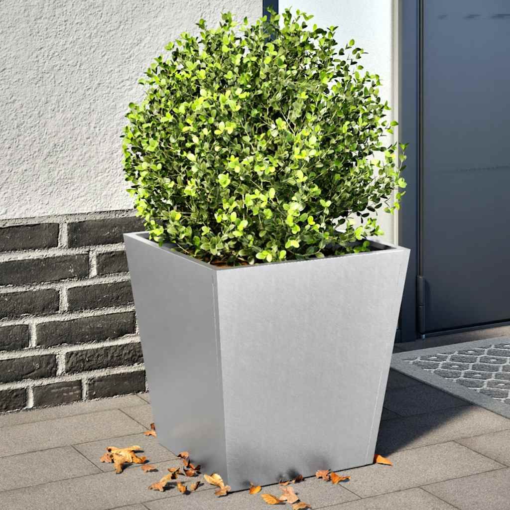 Vidaxl Planters 2 ST 40x40x40 cm en acier galvanisé