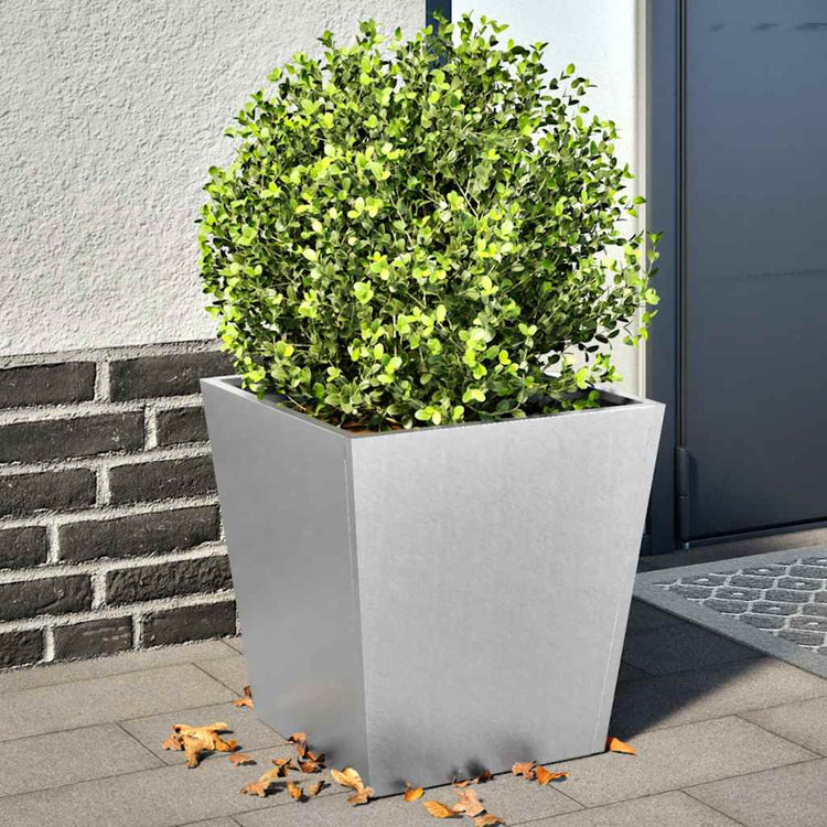 Vidaxl Planters 2 ST 40x40x40 cm en acier galvanisé