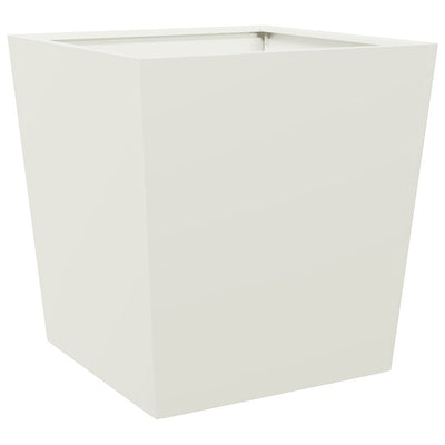 Boîte de planification Vidaxl 50x50x50 cm en acier blanc