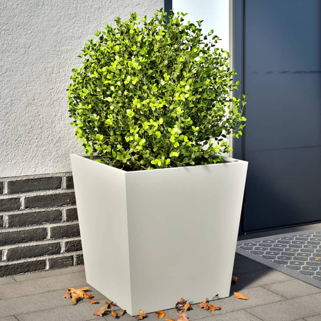 Jarders Vidaxl 2 ST 50x50x50 cm en acier blanc