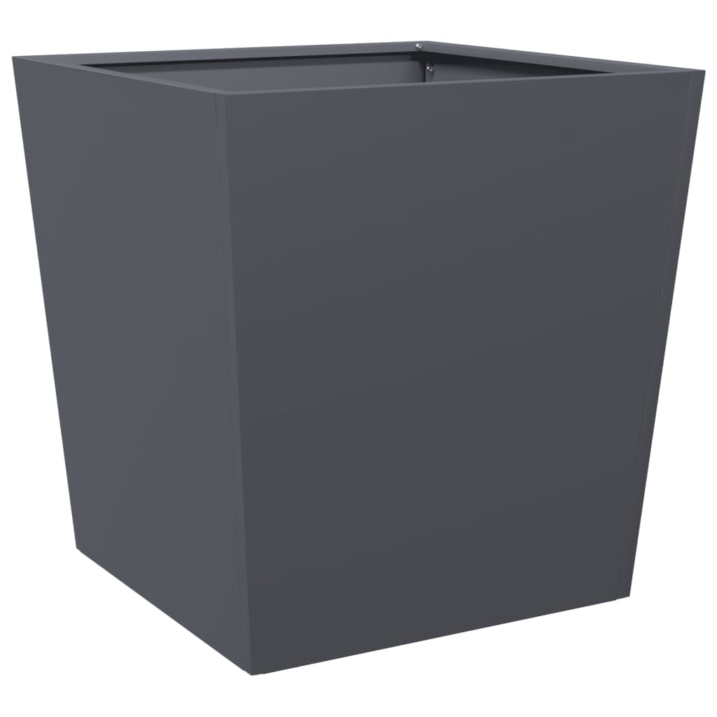 Boîte de planification Vidaxl 50x50x50 cm anthracite en acier -colore