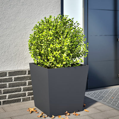 Boîte de planification Vidaxl 50x50x50 cm anthracite en acier -colore