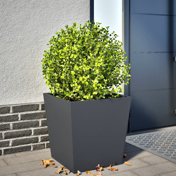 Boîte de planification Vidaxl 50x50x50 cm anthracite en acier -colore