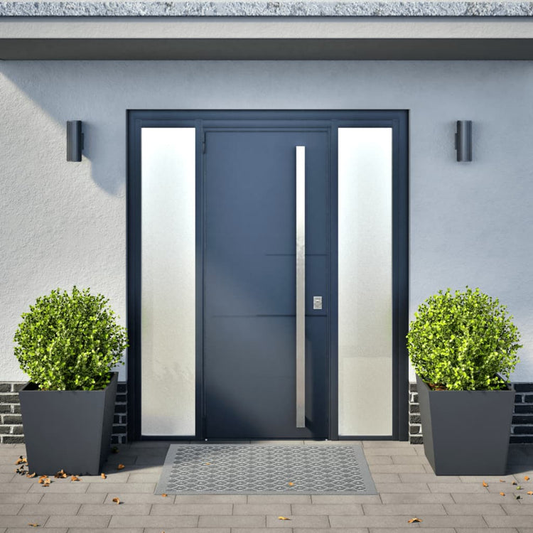 Vidaxl Planters 2 ST 50x50x50 cm Anthracite en acier -colore
