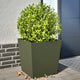 Planteurs Vidaxl 2 ST 50x50x50 cm Green d'olive en acier