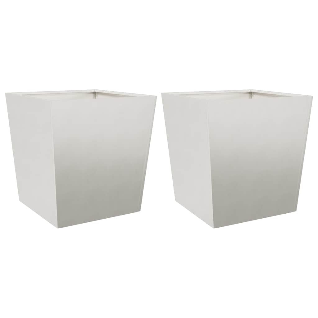 Jardiers Vidaxl 2 ST 50x50x50 cm en acier inoxydable