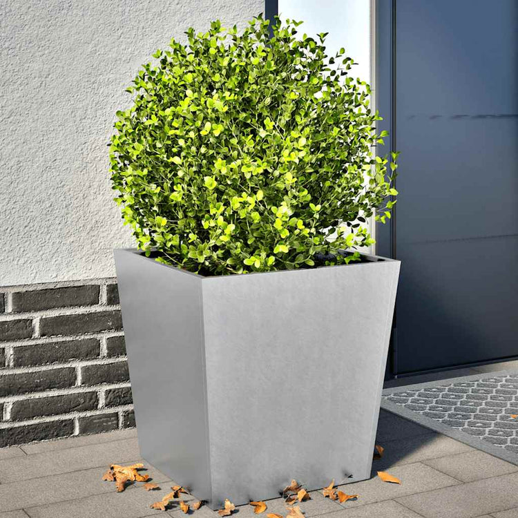 Jardiers Vidaxl 2 ST 50x50x50 cm en acier galvanisé
