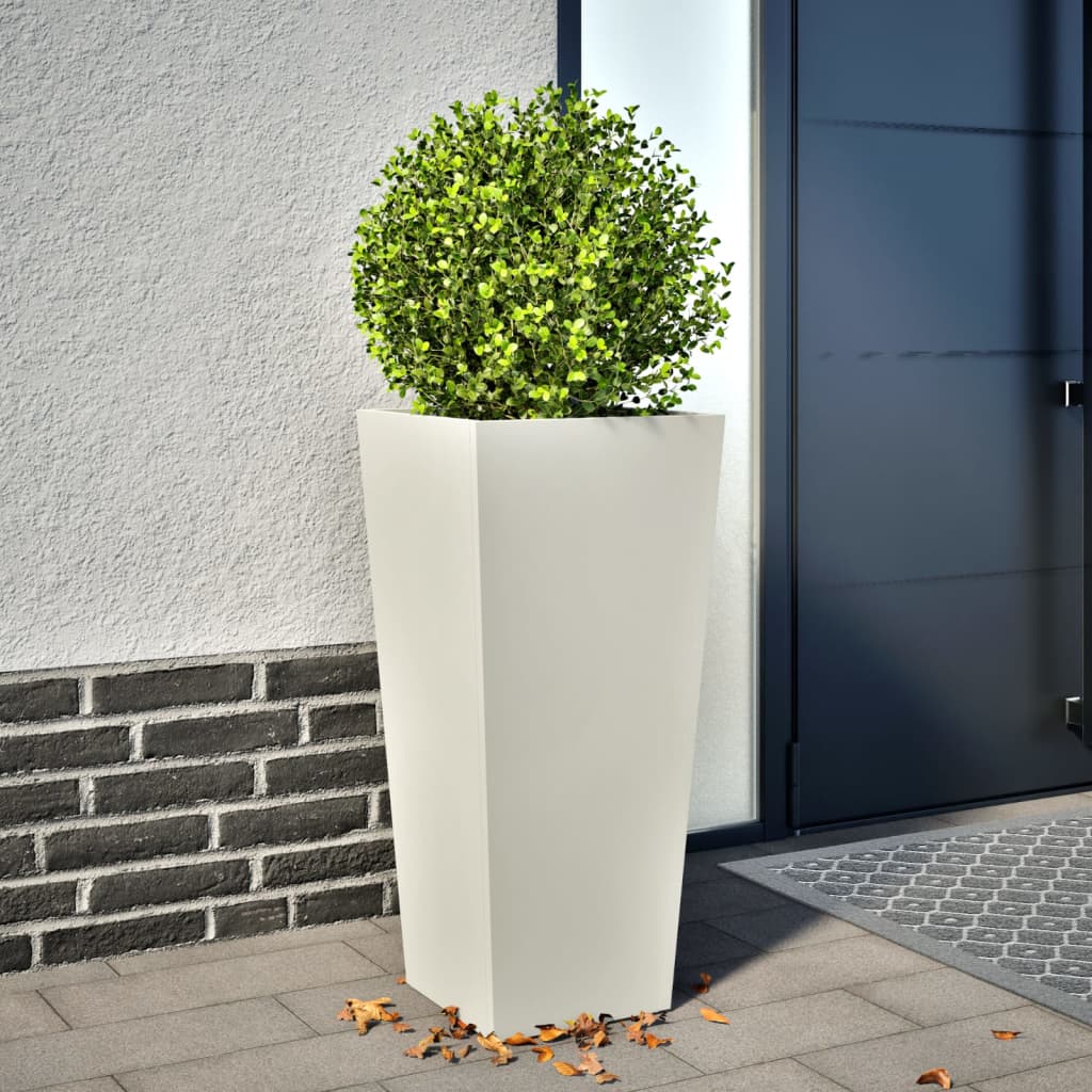 Vidaxl Planning Box 35x35x75 cm en acier blanc