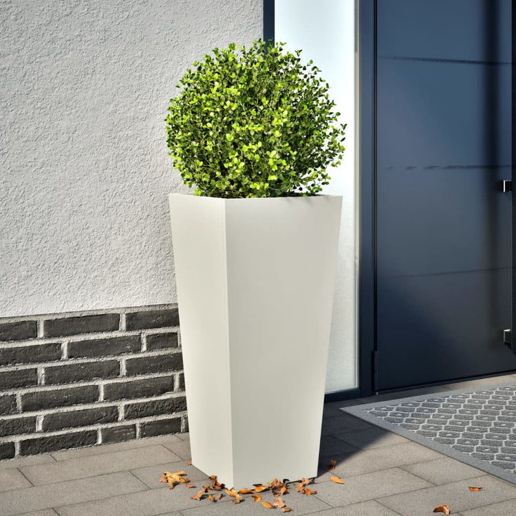 Vidaxl Planning Box 35x35x75 cm en acier blanc