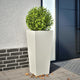Vidaxl Planning Box 35x35x75 cm en acier blanc