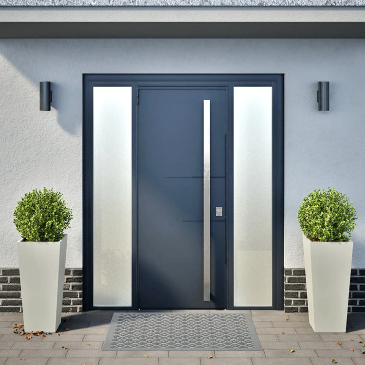 Jardinières vidaxl 2 st 35x35x75 cm en acier blanc