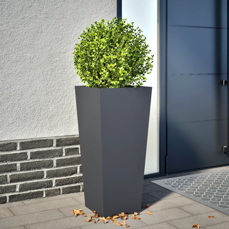 Boîte de planification Vidaxl 35x35x75 cm Anthracite en acier -colore