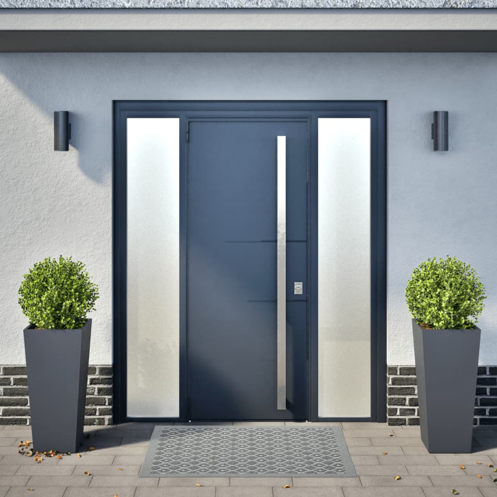 Vidaxl Planters 2 ST 35x35x75 cm Anthracite en acier -colore