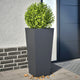 Vidaxl Planters 2 ST 35x35x75 cm Anthracite en acier -colore