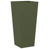 Vidaxl Planter 35x35x75 cm en acier vert olive
