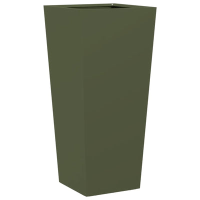 Vidaxl Planter 35x35x75 cm en acier vert olive