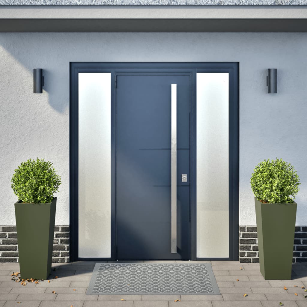 Vidaxl Planters 2 ST 35x35x75 cm en acier vert olive