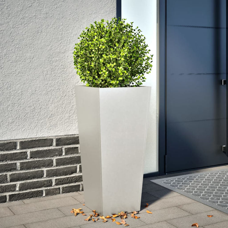 Vidaxl planteur 35x35x75 cm en acier inoxydable