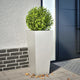 Vidaxl planteur 35x35x75 cm en acier inoxydable