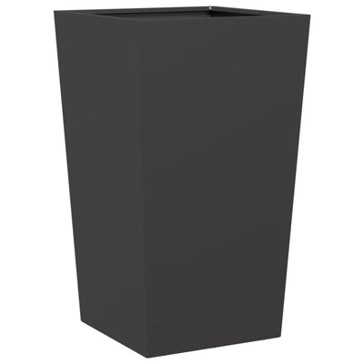 Boîte de planification Vidaxl 45x45x75 cm en acier noir
