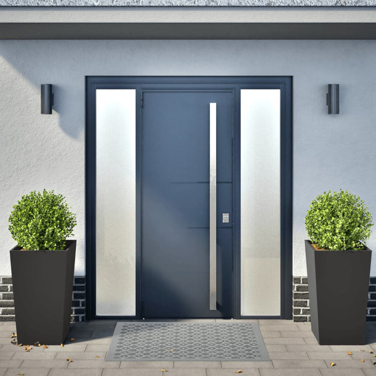 Jardinières vidaxl 2 st 45x45x75 cm en acier noir