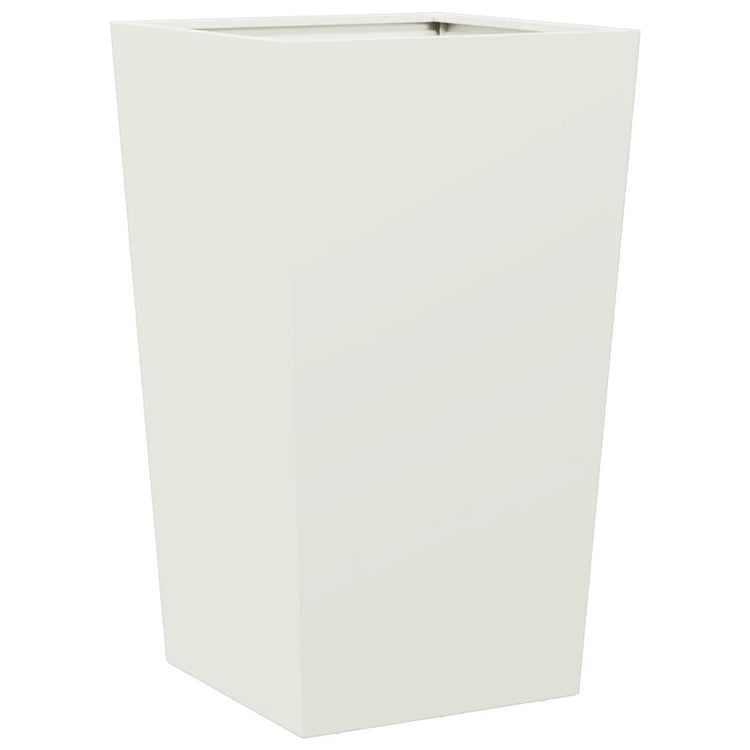 Boîte de planification Vidaxl 45x45x75 cm en acier blanc