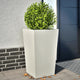 Vidaxl Planters 2 St 45x45x75 cm en acier blanc
