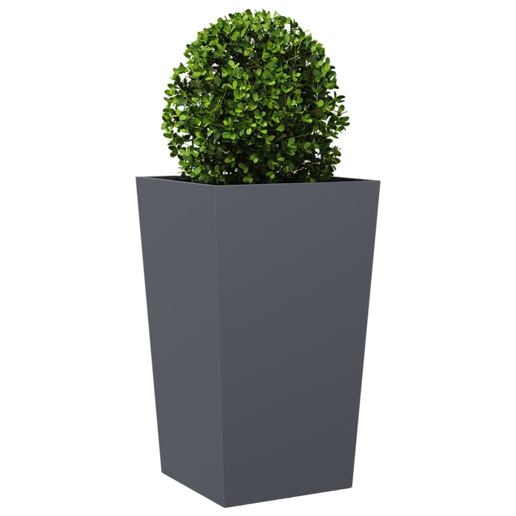 Boîte de planification Vidaxl 45x45x75 cm Anthracite en acier -colore