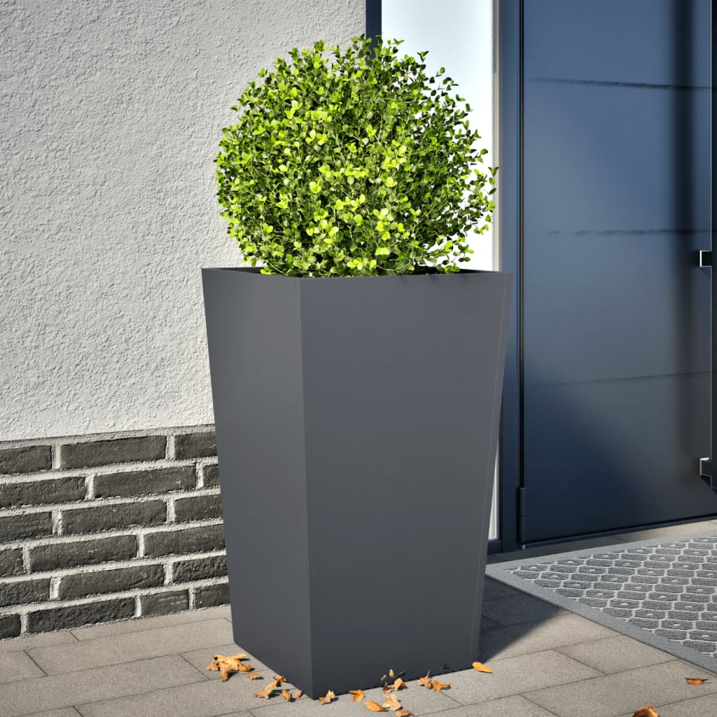 Boîte de planification Vidaxl 45x45x75 cm Anthracite en acier -colore