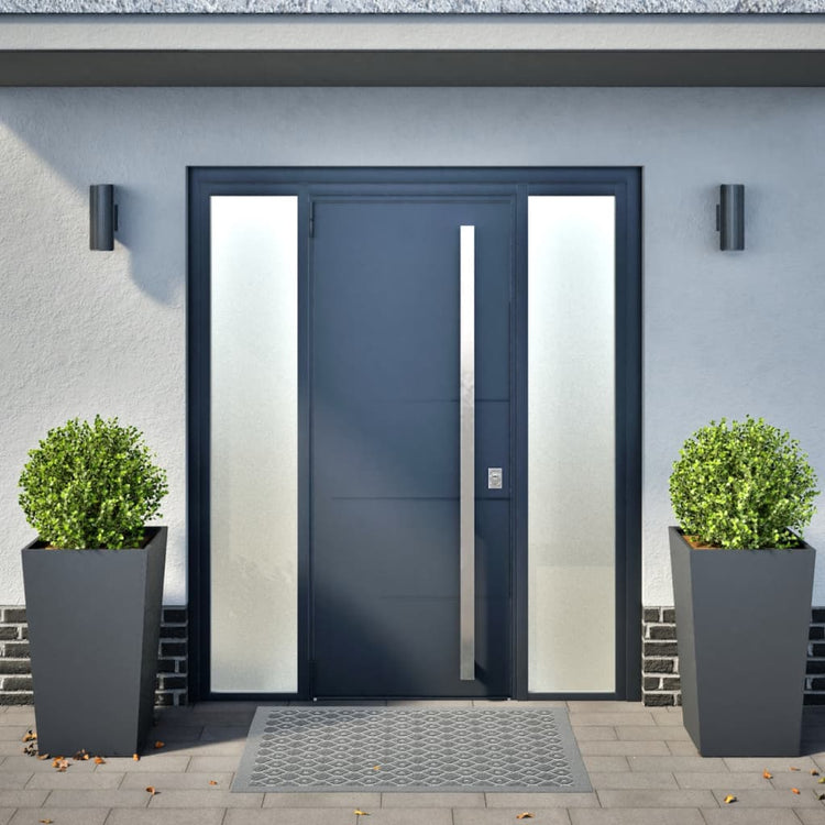 Vidaxl Planters 2 ST 45X45X75 cm Anthracite en acier -colore